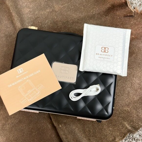 Beautifect Box Matte Black Travel Light Up Vanity Table Case Storage Organizer - Picture 4 of 13